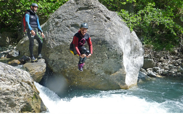 canyon du fournel sauts et toboggans